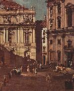 Ansicht von Wien, Platz vor der Universitat, von Sudost aus gesehen, mit der groben Aula der Universitat und Jesuitenkirche, Bernardo Bellotto